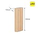 Trend 50pcs Beechwood Loose Tenons, 3/8 Inch x 1 31/32 Inches (10 x 50mm), for Woodworking, Joinery, and Furniture Framing, TEN/10X50/50