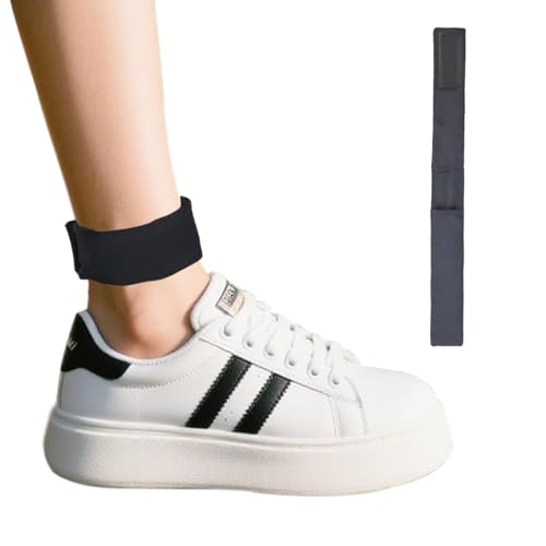 Ankle Straps for Fitness Trackers No Removal Needed Fitness Tracker Ankle Band Adjustment Ankle Wear Band Compatible with Fitbit for Men and Women (Narrow)