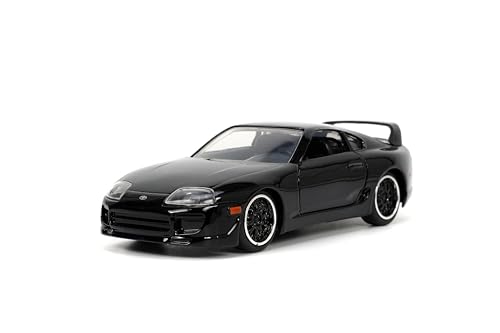 Fast & Furious 1:32 1995 Toyota Supra Druckguss-Auto, Spielzeug für Kinder und Erwachsene (schwarz)