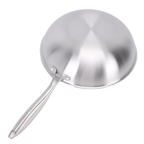 Wok de acero inoxidable 304 con mango 34 cm miniatura 2