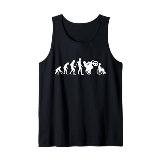 Evolution Offroad Motorrad Dirt Bike Rollstuhl Dark Humor Tank Top