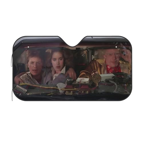Funny Car Windshield Sun Shade Foldable Sunshade for Car Windshield Covers Blocks UV Rays Automotive Interior Sun Protection 51 x 27.5 in