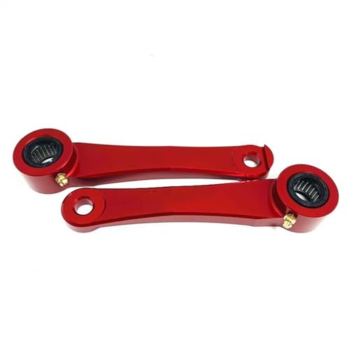 Tieferlegungssätze CNC-verstellbares Dogbone-Gelenk-Set für hintere Tieferlegung, passend für Honda CRF250R CRF250RX 2018–2024 Motorrad-Tieferlegungsstrebe(Red)