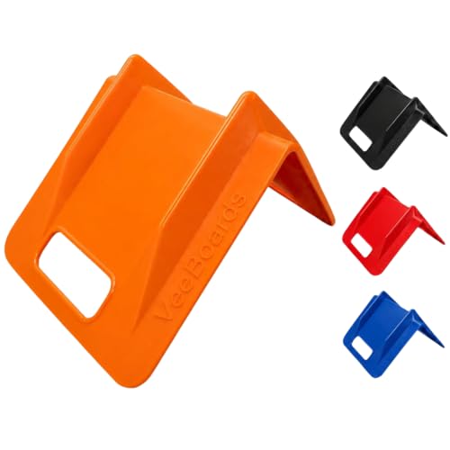 Veeboards Edge Protectors Flatbed – Corner Protectors for Cargo Loads with Ratchet Strap Channel, Heavy Duty Plastic V Boards, Pallet Edge Protectors Made in USA (20 Pack, Orange, 8