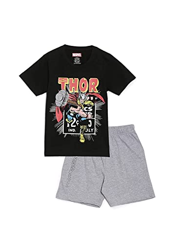 Image of Nap Chief Kids Unisex Cotton Cartoon Printed T-Shirt & Shorts | Clothing Set for Boys & Girls