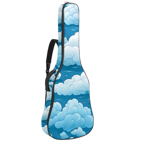 Housse guitare acoustique 101,6 cm imperméable à motif nuages