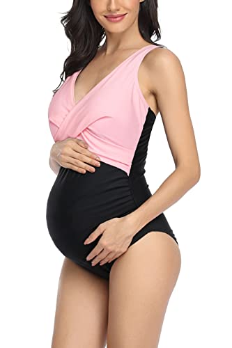 Variante de SUMMERSUNSHINE bañador premama Rosa Negro M