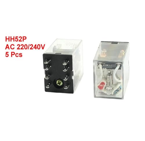 Relé HH52P AC 220V DPDT para sustitución de componentes en cuadros eléctricos industriales 2