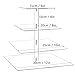 YestBuy 4 Tier Cupcake Stand, Acrylic Cupcake Tower Stand, Premium Cupcake Holder, Clear Cupcake Display Tree Tower Stand For 52 cupcakes, Display for Pastry Wedding Birthday Party