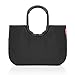Reisenthel loopshopper L Frame OR7040 Black – Einkaufstasche mit 25l Volumen – wasserabweisend – B 46 x H 34,5 x T 25 cm