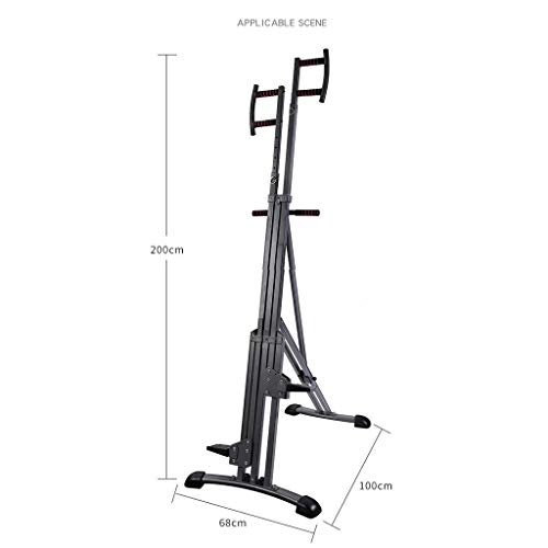 Image of Folding Vertical Climber Home Gym Exercise Climbing Machine for Home Body Trainer Stepper Cardio Workout Training