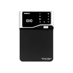 Havells Active Touch HOT| WARM|AMBIENT (HWA) UV Water Purifier with Auto Diagnostic, Maintenance alerts (Black), Suitable for tanker, municipal water