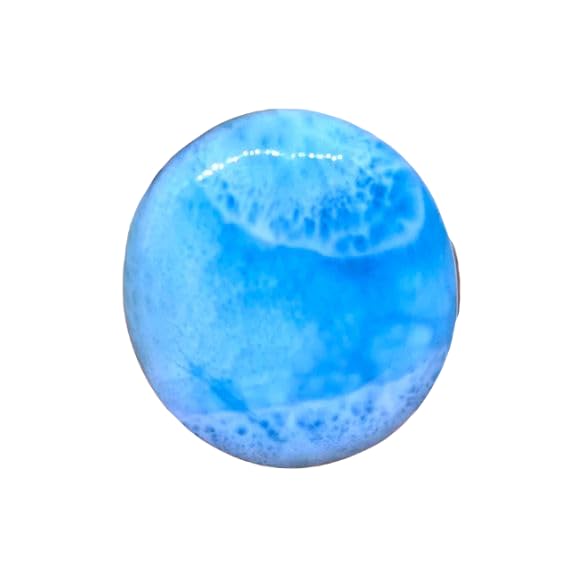 Larimar naturel en cabochon ovale pour créer un pendentif bohème unique