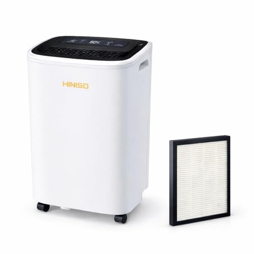 HINISO 10L Smart Compressor Dehumidifier with HEPA 13 Air Purifie...