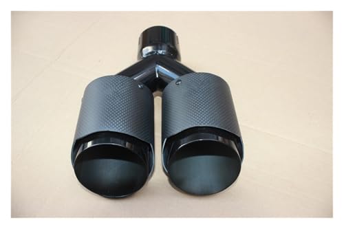 Punta de escape del coche en negro mate con acople preciso de 76mm a 89mm 3