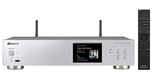 Pioneer N-30AE(S) Netzwerk-Player (integriertes Dualband-WiFi, Airplay, Streaming mit Gapless-, HiRes- und DSD-Fähigkeit, TuneIn-Internetradio und brillantem 3,5 Zoll-TFT-Display) Silber