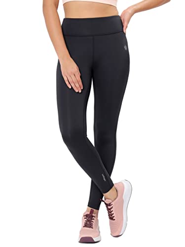 Image of CULT Women's AbsoluteFit Solid Yoga Tights, 4-Way Stretch, Anti-Chafing, Moisture-Wicking, Squat-Proof, Sports Leggings, Active Wear