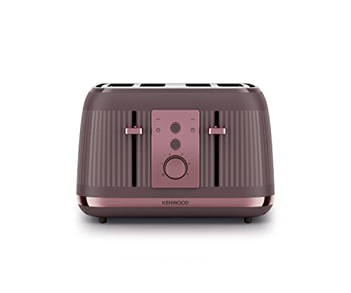 Kenwood Dusk Toaster, 4 Slot Toaster, Reheat, 5 Browning Settings, Defrost and Cancel Functions, Pull Crumb Tray, TFP30.000PU, 1800W, Twilight Purple
