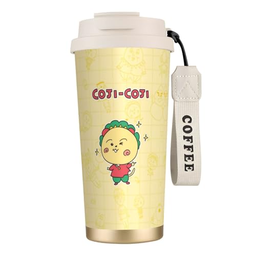 タンブラー コジコジ グッズ 水筒 コーヒーカップ コンビニカップ ステンレスボトル 保温保冷 ストロー付き 持ち運び 直接ドリップ 大容量 おしゃれ プレゼント