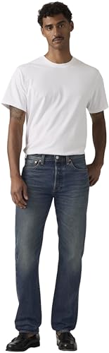 Levi's Herren Jeanshose 501 Original mit Knopfleiste, Straight Fit, Blau (Vintage Avenue), W36/L30 – Ansicht 4