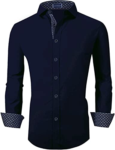 Image of Zombom Men's Cotton Polyester Blend Regular Fit Casual Shirt