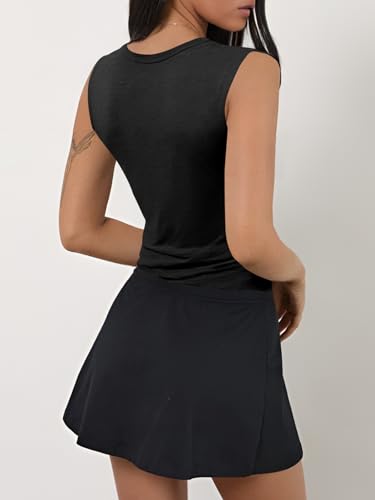 Imily Bela Women's Sexy Plunge Deep V Neck Going Out Tank Top Summer Sleeveless Slim Fitted Workout Tops2