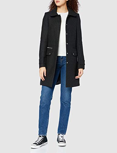 Naf Naf Amaelys M1 Piumino Lungo, Gris Anthracite