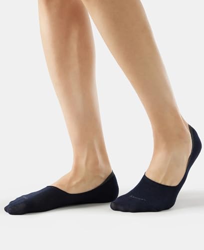 Image of Jockey 7099 Men Compact Cotton Elastane Stretch No Show Socks With StayFresh Treatment (Pack of 3)