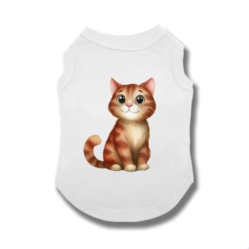 ZSDGBZ 犬 服 春夏 4XL コットン タンクトップ ドッグウェア ドッグウエア 犬の服 Tシャツ 綿100% 白 カラフル かわいい ワンコ服 猫服 通気性 かわいい 犬服 春夏 かわいい シャツ タンクトップ 小型犬 子犬 無地 袖なし