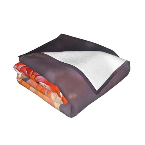 Couverture microfibre fleurie 152x127 cm pour lit et canapé - 4