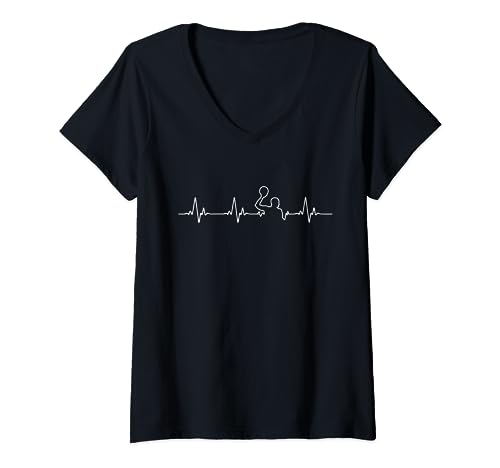Camisetas de waterpolo: camiseta lifeline heartbeat camiseta cuello v