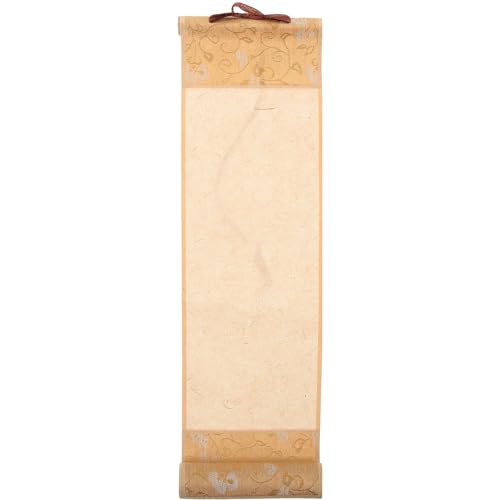 OATIPHO Pergaminho de papel Xuan chinês, mini pequeno pergaminho caligrafia chinesa de pintura rolo vintage japonês arroz antigo chinês calligraphy paper arte parede s