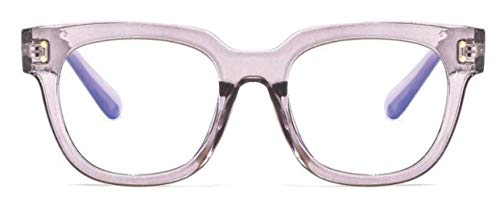 Gafas anti azul unisex con marco grande negro para pantallas