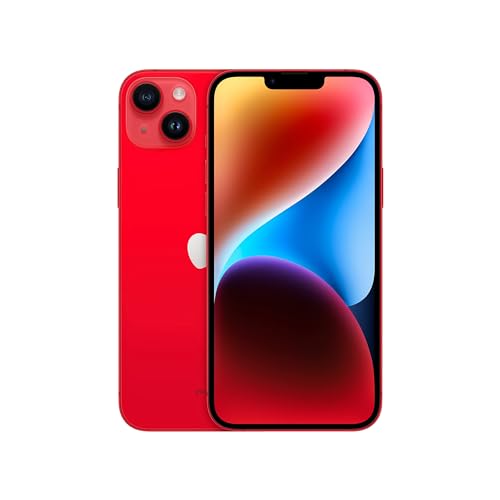 Image of Apple iPhone 14 Plus, 256GB, PRODUCT Red - Unlocked (GSM Only) (Renewed)