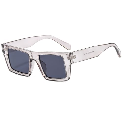 Lunettes de soleil carrées colorées pour festival et terrasses d'été nuances de couleur