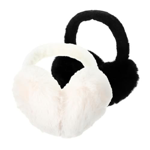VANZACK 2pcs Women's Winter Ear Muffs Warm Earmuffs Fur Ear Warmers for Cold Weather