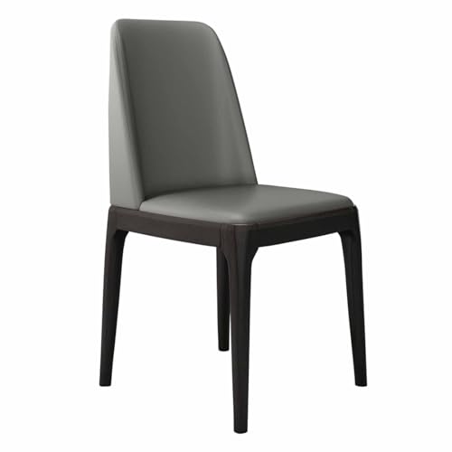 UCKYSU Cocina Juego 2 Sillas Comedor Madera Maciza con Respaldo Asiento Cuero Sintético Fáciles Limpiar For Cocina Dormitorio Sala Estar Muebles Silla de Comedor(A)