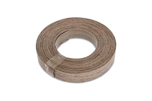 Bande de chant thermocollante en Noyer véritable 19 mm x 7,5 m pour placage meuble