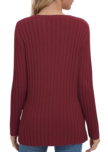 Image of Urban CoCo Women's Lightweight Crewneck Pullover Sweaters Long Sleeve Fall Knitted Sweater Tops