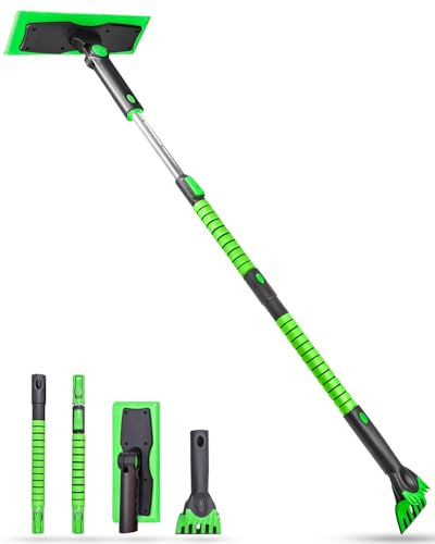 SEAAES 55 Inch Extendable Snow Broom