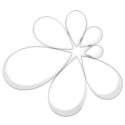 IMIKEYA Taglierine per fondente in acciaio inox 14 pezzi stampi per tagliare petali di rosa e fiori di argilla polimerica strumenti per cuocere e decorare torte set per