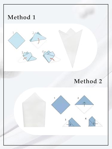 Image of Luckyvestir Pocket Squares for Men Solid Color Cotton Pocket Square Mens Handkerchief for Dinner Church Wedding