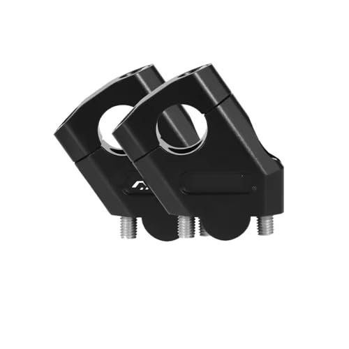 Lenkererhöhungen Motorrad-Lenker-Riser-Klemme Lenkerlift, Verlängerungsadapterhalterung Für CB125r Für CB 125r Für Für(Black 22mm)