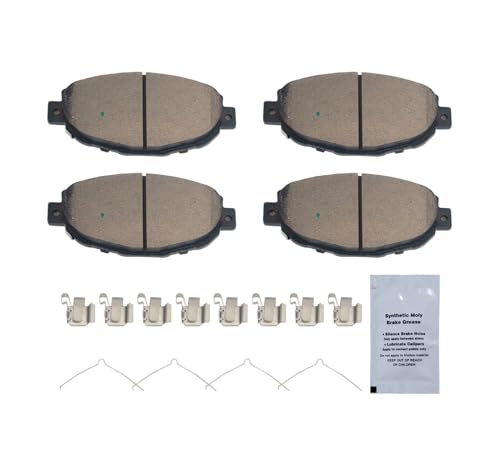 Image of HUSCH D571 Front Ceramic Brake Pads Kit Fit For Lexus SC300 1999-2000, For SC400 1992-2000