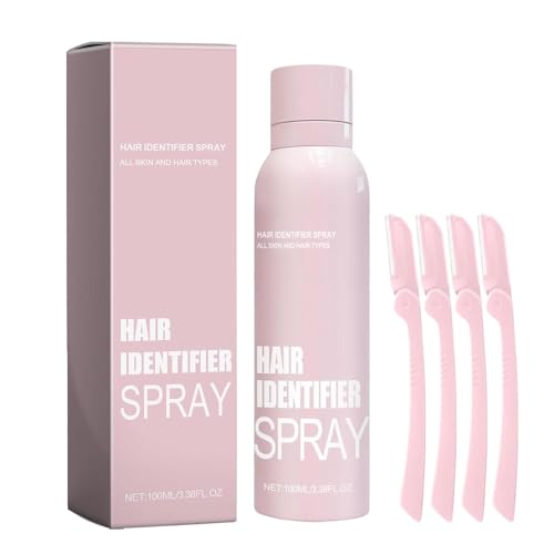 XDWCUFQ Hair Identifier Spray for Face Shaving,Face Hair Identifier Spray,Skin Body Hair Identifying Spray