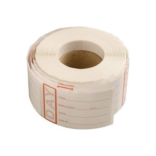 We Can Source It Ltd - Red Removable Use by Food Labels Roll 50x65mm - Writable Food Rotation & Storage Labels for Kitchens, Restaurants, Catering, Food Trucks & Grocery - 3 x 500 Stickers