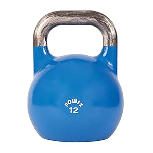 Powrx Kettlebell Kugelhantel Competition Wettkampf 4-48 kg (1x Blau 12 kg)