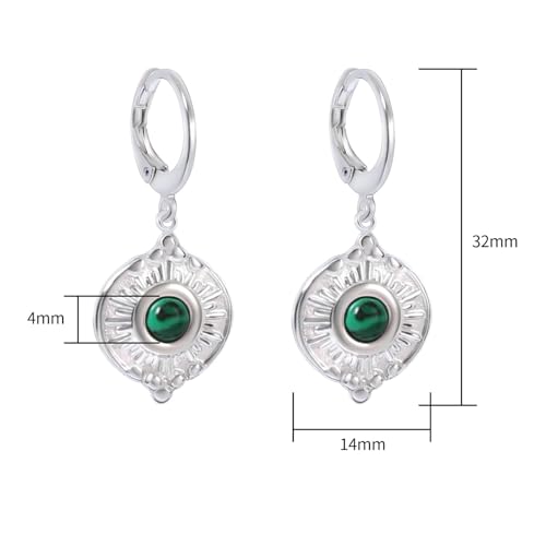 Natural Stone Sun/Fan Earrings - image 6