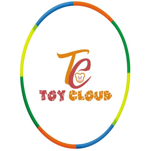 Image of Toy Cloud Octa Hula Hoop for Adults Exercise Octa 8 Interlockable for Gymnastics Kids, Girls, Women, Men, Weight Loss Hoola Hoop Ring, Adjustable in 4 Size 18 to 29 Inch - Multicolour