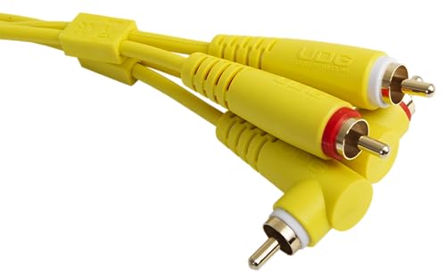 UDG Ultimate Cable (RCA Straight - RCA Angled) Yellow 3m - Image 2
